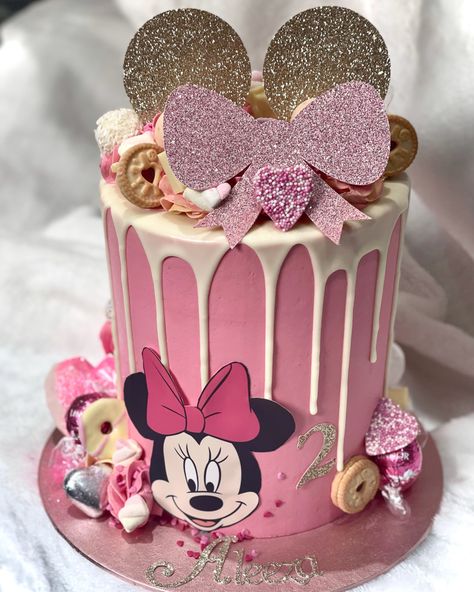 Cake Birthday Girl, Cake Children, Half Birthday Baby, Disney Cake, Minnie Mouse Birthday Cakes, Mickey Cakes, Disney Birthday Cakes, Cake Kids, S Cake