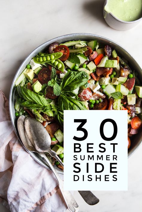 This list of 30 BEST SUMMER SIDE DISHES is perfect for backyard BBQs all season long. The ideas are endless for delicious tasting side dishes that pair perfectly with your summer dinner or potlucks. #potluck #side #summer #recipe Lunch Side Dishes, Summer Potluck Dishes, Quick Salad Recipes, Lunch Sides, Summer Potluck, The Modern Proper, Modern Proper, Best Appetizer Recipes, Quick And Easy Appetizers