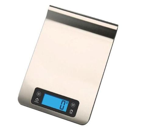 Dimensions: 245x168x27mm Max capacity: 5kg Division: 1g Display: 50x21mm LCD Material: Stainless steel, ABS Product weight: 0.55kg Power: 2xAAA battery Function: 1. 5 unit display: kg, g, lb, oz, ml 2. Tare measurement 3. Zero, Net, Stable, Low Battery indicator 4. Large LCD display (backlight) 5. High-precision Sensors 6. Food safe material 7. Automatic Switch-off Body Fat Scale, Luggage Scale, Kitchen Electronics, Electronic Scale, Battery Indicator, Custom Gift Boxes, Electrical Appliances, Low Battery, Kitchen Scale