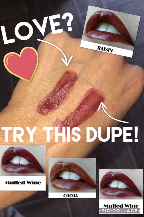 Raisin Lipsense Dupe #lishslipcolorlove #lipsense Lipsense Combinations, Lipsense Combos, Lipsense Colors, Black Honey, Mulled Wine, Diy Makeup, Mixology, Raisin, Color Combos