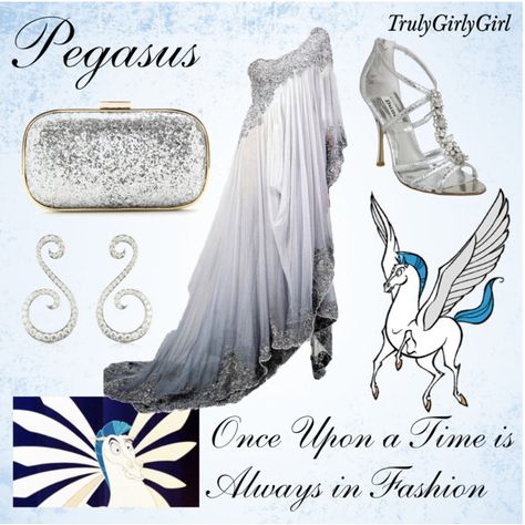 Disney Style: Pegasus, created by trulygirlygirl on Polyvore Disney Prom Dresses, Disney Prom, Disney Character Outfits, Disney Themed Outfits, Disney Inspired Fashion, Character Inspired Outfits, Disney Bound Outfits, Disney Inspired Outfits, Fandom Fashion