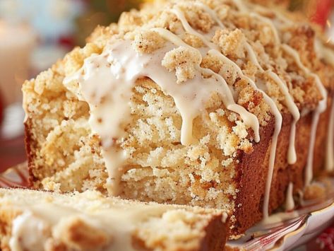 Eggnog Bread Recipe, Eggnog Bread, Bee Sting Cake, Pork Tenderloin Sandwich, Easy Eggnog, Dessert Taco, Caramel Apple Dump Cake, Creamy Eggnog, Quick Bread Recipe