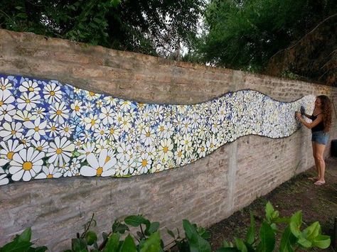 Mosaicos Ideas, Mosaic Garden Art, Mosaic Tile Art, Mosaic Murals, Mosaic Madness, Mosaic Flowers, Mosaic Artwork, Mosaic Garden, Mosaic Wall Art