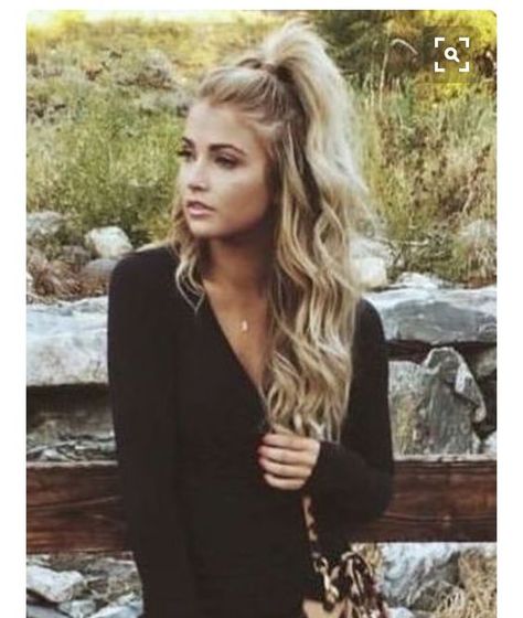 It's a rough transition going back to school from summer break. You've gotten to sleep in, relax, take it easy. Down Hairstyles For Long Hair, Curls For Long Hair, Short Hairstyle, Half Up Half Down Hair, Hairstyles For Long Hair, Easy Hairstyles For Long Hair, Cool Ideas, Hair Envy, Half Up Half Down