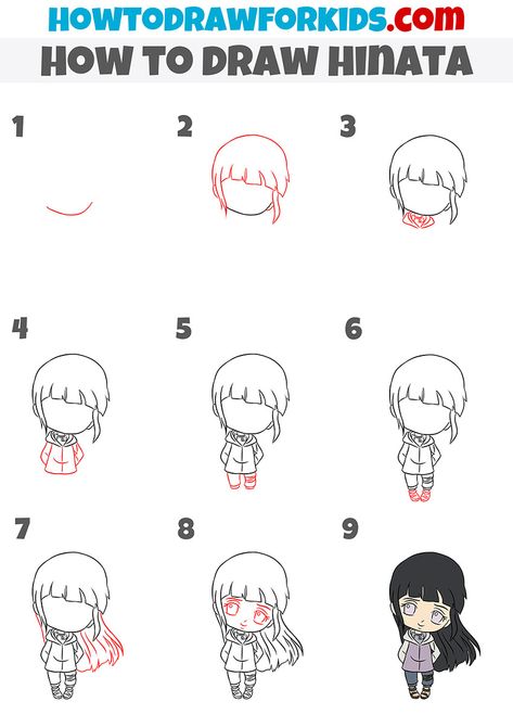 Cute Easy Anime Drawings Step By Step, Chibi Drawing Step By Step, Hinata And Naruto Drawings Easy, Anime Drawings Tutorials Step By Step, Drawing Step By Step Anime, Manga Step By Step, Naruto Drawings Easy, Anime Drawings For Beginners, Naruto Chibi