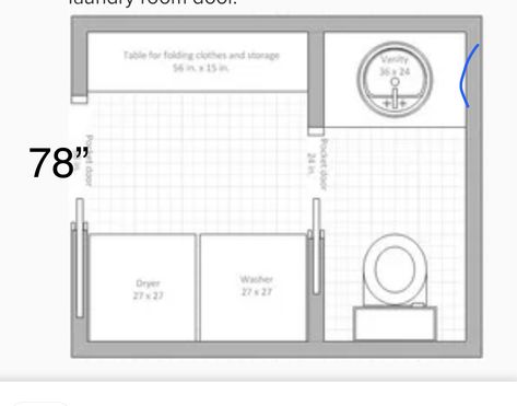 Mud Room And Bathroom Combo, Small Laundry With Toilet, Basement Laundry Bathroom Combo, Barndominium Apartment, Laundry Bathroom Combo Layout, Bathroom Laundry Combo Floor Plans, Half Bath Laundry Room Combo, Small Bathroom Laundry Combo, Bath Laundry Combo