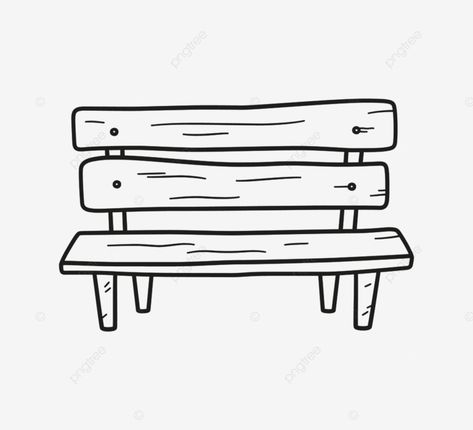 Park Bench Tattoo, Bench Drawing Simple, Bench Doodle, Park Bench Drawing, Bench Tattoo, Bench Drawing, Wood Drawing, Drawing Wood, White Camera