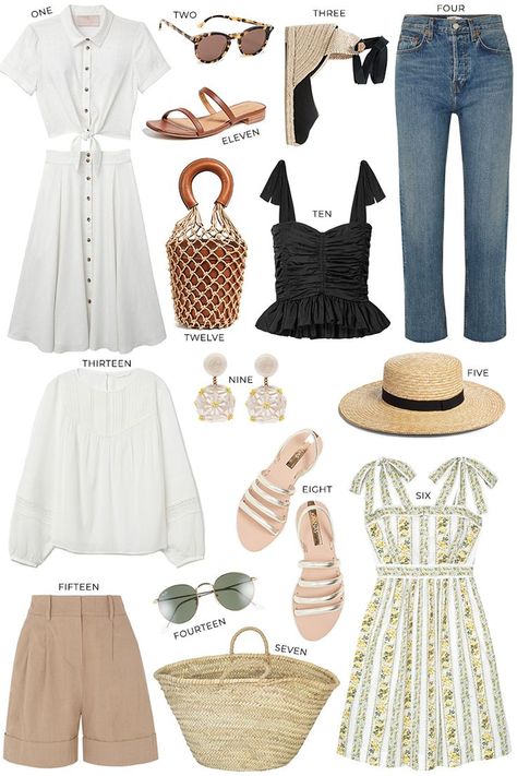 France Outfits, Spring Capsule Wardrobe, Summer Capsule Wardrobe, Moda Boho, Fashion Capsule, Stil Inspiration, Looks Black, Mein Style, 가을 패션