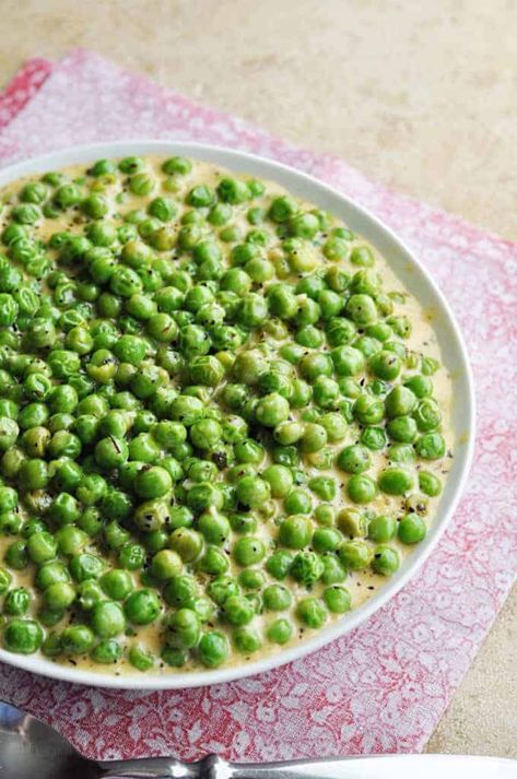 Creamed Peas Recipe, Creamed Peas, Peas Recipe, Savory Dinner, Clam Recipes, Pea Recipes, Best Side Dishes, Potluck Recipes, Thanksgiving Sides