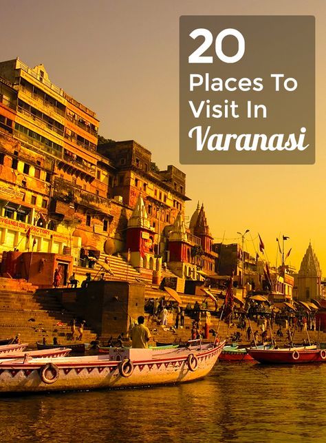 One of the seven holy cities for Hindus, Varanasi is a sight to behold. It is an exhausting, liberating, and uninhibited experience; all at the same time. The colossal temples & ghats and the other popular places to visit in Varanasi attract millions of tourists year after year. Not only is it a popular destination among the Indian travelers, foreigners love it too. Travel India Beautiful Places, Travel Destinations In India, India Travel Places, India Travel Guide, Instagram Places, Popular Places, Travel Infographic, Holiday Travel Destinations, North India