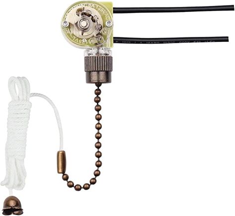 Westinghouse Lighting 7728700 Fan Light Switch with Antique Brass Pull Chain - Lighting Products - Amazon.com Silicone Lid, Brass Pulls, Light Pull, Lighting Products, Pull Chain, Vanity Light, Fan Light, Corded Phone, Vanity Lighting