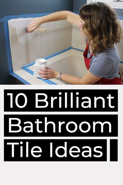 Find out how you can transform your bathroom with some of the best DIY tile tips. Check out our top bathroom tile ideas for walls, showers, floors, and more. #DIY #bathroom #tile Old Bathroom Tile Makeover, Cover Shower Tile, Diy Bathroom Tile, Bathroom Tile Diy, Ideas For Walls, Subway Tile Showers, Bathroom Makeovers, Shower Wall Tile, Old Bathroom