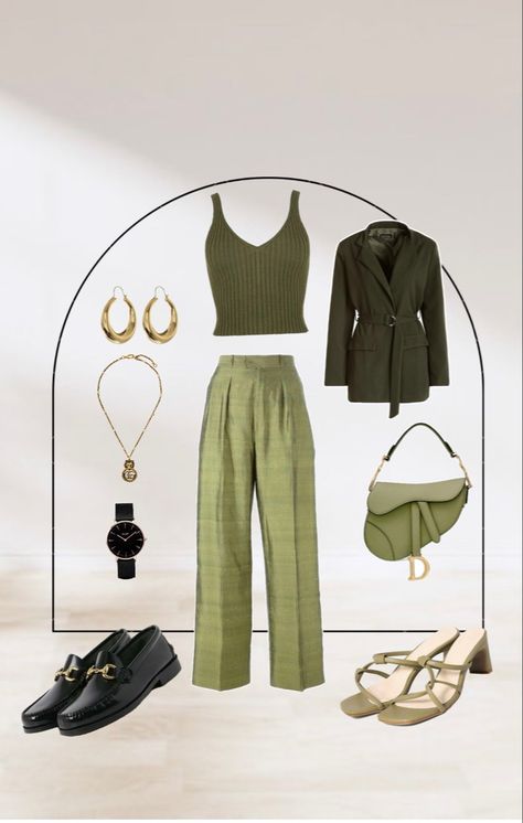 Monochromatic fit: green  #fashion monochromatic fit that has different textures and shades of green.  #styleideas #monochromatic #fashionista #fun #outfitinspowomen #fashionforwomen#Fatuma  Monochromatic fit: green Green Monochromatic Outfit, Green Monochromatic, Green Monochrome, Monochromatic Outfit, Paris Street Style, Green Outfit, Different Textures, Airport Outfit, Outfit Idea