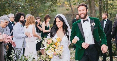 Kacey Musgraves's Country Wedding Was Full of Woodsy, Confetti-Filled Glamour Kacey Musgraves Wedding, Mountain Boho Wedding, Ruston Kelly, Helen Rose, Stunning Wedding Photos, Classic White Dress, Michael Cinco, Green Weddings, Cowgirl Magazine