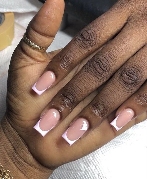 Spring Nails Square Short, Spring Nails Square, Nails Square Short, Acrylic Toe Nails, Fingernail Designs, French Tip Acrylic Nails, Nails Square, Classy Acrylic Nails, Classic Nails