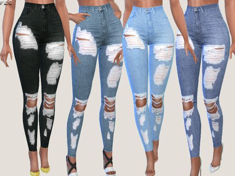 Sunset Denim Ripped Jeans available in 11 colors.  Found in TSR Category 'Sims 4 Female Everyday' Sims 4 Cc Baggy Ripped Jeans, Sims 4 Cc Clothes Female Shorts Patreon, Pinkzombiecupcakes Sims 4, Sims 4 Cc Jeans Women, Female Jeans Sims 4, Sims 4 Ripped Jeans, Sims 4 Cc Jean Shorts, Ts4 Cc Jeans, Sins 4 Cc