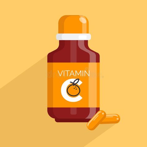 Money Background, Vitamin C Supplement, Vector Design, Vitamin C, Stock Vector, Vector Illustration, Vitamins, Nutrition, Money