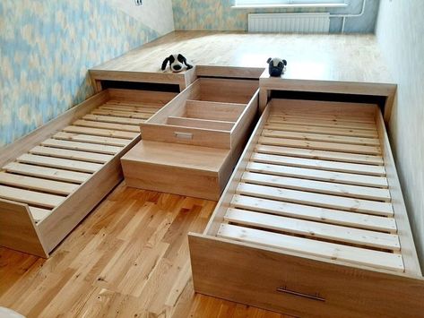 Diy Seng, Space Saving Beds, Smart Tiles, Bed Plans, Small Room Design, Bed In Closet, Tiny Bedroom, Room Design Bedroom, Diy Furniture Table