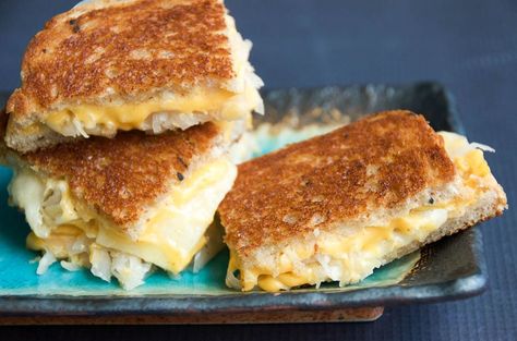 Grilled Cheese with Sauerkraut | Umami Girl Grilled Cheese Sandwich Recipes, Fruit Vegetable Smoothie, What Is For Dinner, Grill Cheese Sandwich Recipes, Cheese Sandwich Recipes, Cheese Sandwich, Grilled Cheese Sandwich, Cheese Sandwiches, Yummy Eats