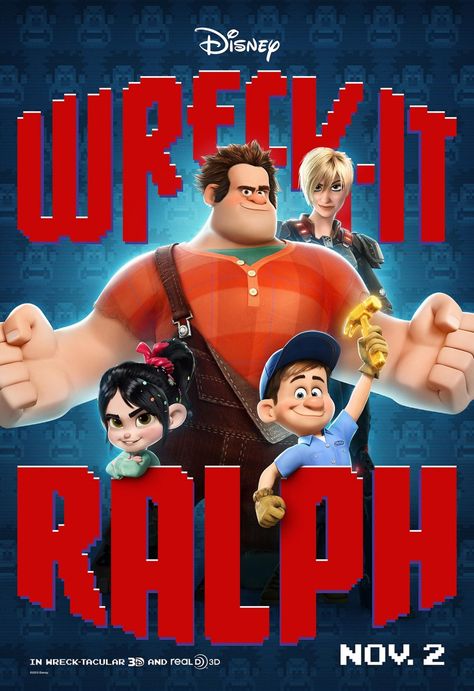 Wreck-It Ralph (2012) #WreckItRalph #2012 #Disney #animation #DisneyMovies #DisneyLife #MouseMingle https://www.amazon.com/dp/B07NLJMTVK/?tag=8302011-20 Wreck It Ralph Movie, Video Game Names, Classic Disney Movies, Disney Cartoon Characters, Romantic Comedy Movies, Kids' Movies, Walt Disney Animation Studios, Walt Disney Animation, Adventure Movies