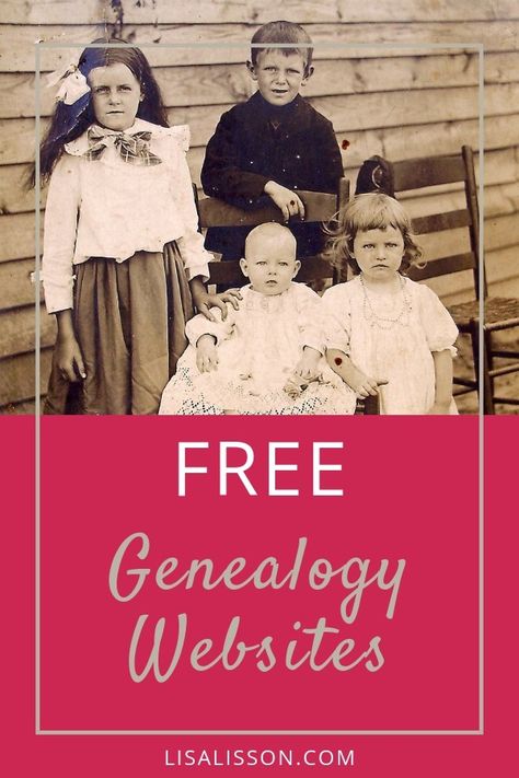 A list of free genealogy records to search for your ancestors. Yes, you can be frugal and save money while researching your family history. Free Genealogy Records, Free Genealogy Sites, Family History Projects, Genealogy Organization, Genealogy Search, Genealogy Help, Family Tree Research, Genealogy Websites, Ancestry Family Tree