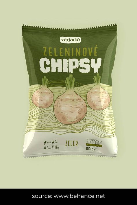 Chips Packaging Design Creative, Seaweed Packaging, Chips Logo, Snack Logo, Chips Packaging Design, Cucumber Chips, Chips Packaging, Chips Chips, Brand Template