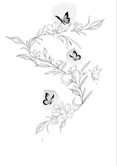 Butterfly’s And Flowers Tattoo, Flower And Butterfly Wrap Around Tattoo, Poppy Vine Tattoo, Vines And Butterfly Tattoo, Hand Wrap Tattoo, Butterflies And Flowers Tattoo, Half Arm Sleeve Tattoo, Arm Wrap Tattoo, Wrap Around Wrist Tattoos