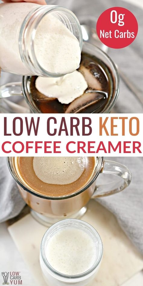 Low Carb Coffee Creamer, Sugar Free Coffee Creamer, Diy Coffee Creamer, Keto Coffee Creamer, Keto Coffee Recipe, Grow Garlic, Homemade Coffee Creamer, Coffee Creamer Recipe, Creamer Recipe