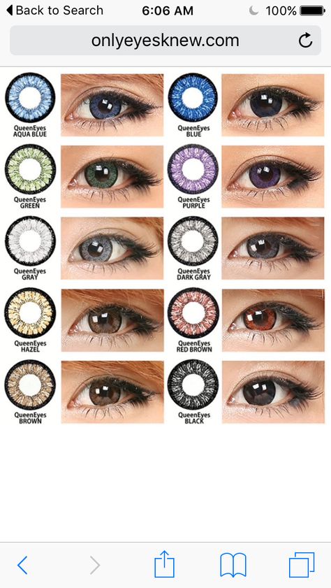 Eye Color Contacts, Contact Lenses For Brown Eyes, Eye Lens Colour, Eye Color Chart, Best Colored Contacts, Colored Eye Contacts, Eye Contacts, Beautiful Eyes Color, Color Contacts