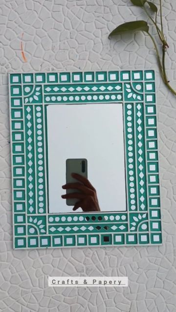 Diy Frame Wall Decor, Lippan Art Watch, Lippan Art Ganesha Square, Lippan Art Mirror Square Shape, Lippan Art In Rectangle Shape, Lippan Art Square Design Easy, Rectangle Lippan Art Design, Lippan Art On Rectangle Board, Art N Craft Creative