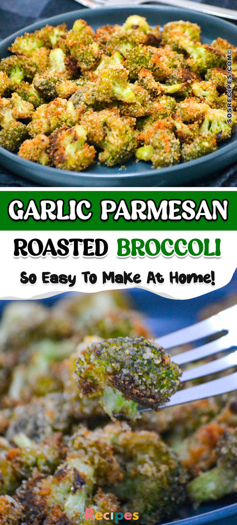 I love everything parmesan-related, and this delicious parmesan-roasted broccoli is the best dish ever! maybe I'm overselling it but you’ll see once you taste it. Perfectly roasted broccoli with crunchy garlic Parmesan coating is a tasty side dish Roasted Garlic Parmesan Broccoli, Garlic Parm Broccoli, Parmesan Crusted Broccoli, Roasted Broccoli And Carrots, Crunchy Garlic, Seasoned Broccoli, Parmesan Roasted Broccoli, Roasted Broccoli Recipe, Broccoli Dishes