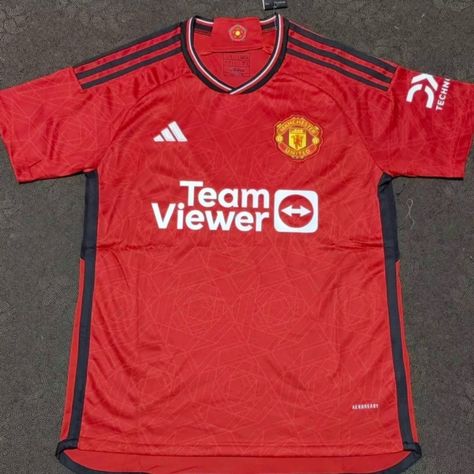 Brand New Manchester United Jersey 23/24 Manchester United Team, Manchester United Soccer, Adidas Jersey, Cristiano Ronaldo Cr7, Soccer Kits, Mens Soccer, Kids Soccer, Womens Jersey, Adidas Shirt