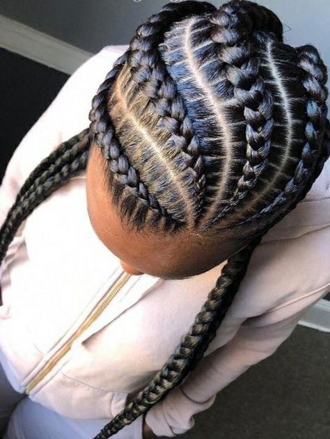 Big Cornrow Braids, Cornrow Hairstyles For Black Women, Cornrows Braids For Black Women, Braided Hairstyles For Black Women Cornrows, Cornrow Braids, Feed In Braids Hairstyles, Goddess Braids Hairstyles, Feed In Braids, African Hair Braiding Styles