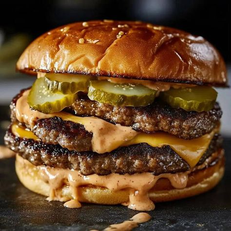 Beef Burger Patty Recipe, Juicy Lucy Burger Recipe, Buttermilk Fried Chicken Tenders, Totchos Recipe, Good Burgers, Shake Shack Burger, Honey Garlic Ribs, Burger Patty Recipe, Secret Sauce Recipe