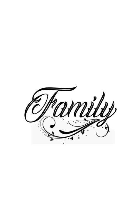 Family Stencil Tattoo, Family Lettering Tattoo Design, Family Tattoo Stencil, Fount Tattoo, Tattoo Designs Family, Family Lettering, Small Letter Tattoo, Stencils Tattoo, Family First Tattoo