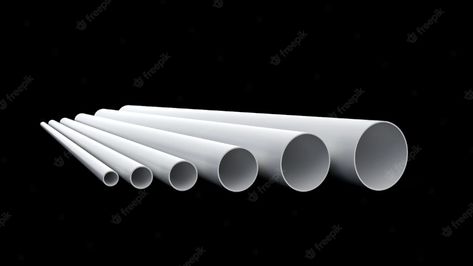 Premium Photo | Pipes assortment pvc pipes, close-up. tubes pvc pipes on black background 3d illustration Water Illustration, Pvc Pipes, Element Design, Outline Illustration, Pvc Windows, Bathroom Redesign, Water Faucet, Room Renovation, Background 3d