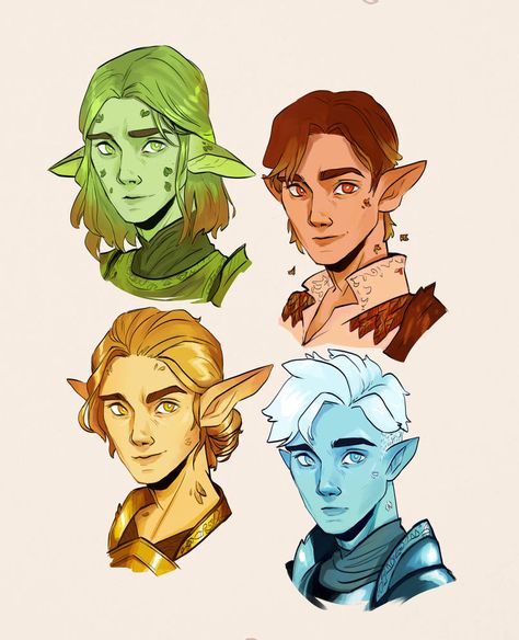 Eladrin Elf, Character Guide, Elf Drawings, Dnd Elves, Elf Characters, Dnd Races, Forest Elf, Elf Art, Arte Van Gogh