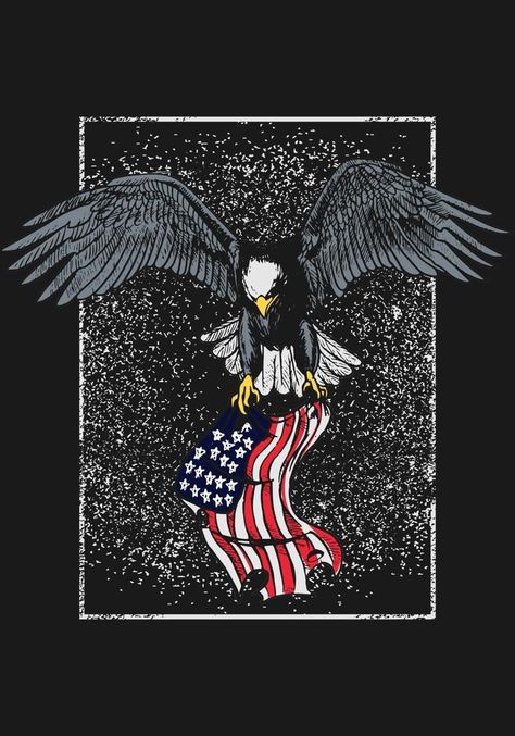 Hand drawn of eagle holding colorful american flag isolated on black background. Sketch of eagle holding american flag for symbol, logo or wallpaper isolated on white grunge. Background Sketch, White Grunge, Vector Nature, Symbol Logo, White Wallpaper, Black Background, Black Backgrounds, American Flag, Vector Art