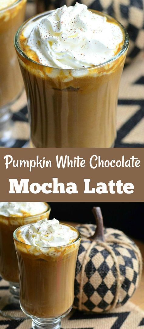 Pumpkin Spice Macchiato, Pumpkin Mocha Coffee, Pumpkin White Chocolate Iced Coffee, White Chocolate Pumpkin Coffee, Pumpkin White Mocha Starbucks, Pumpkin White Mocha, Pumpkin Spice Mocha, Pumpkin White Chocolate, Mocha Latte Recipe