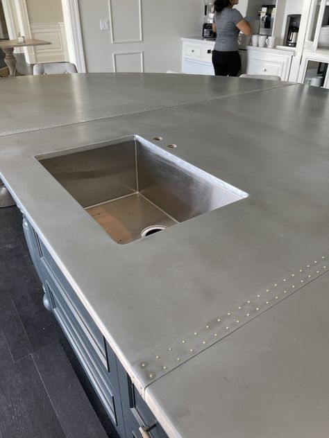 We Design and Install Zinc Countertops Zinc Countertops, Solid Surface, Countertops, Patina, Design