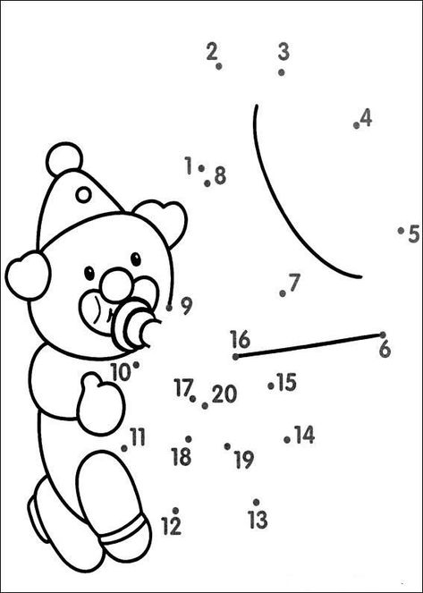 Hard Dot To Dot, Dover Coloring Pages, Dot To Dot Puzzles, Dot To Dot Printables, Dotted Drawings, Dots Game, Kindergarten Themes, Dot Worksheets, Teddy Bears Valentines