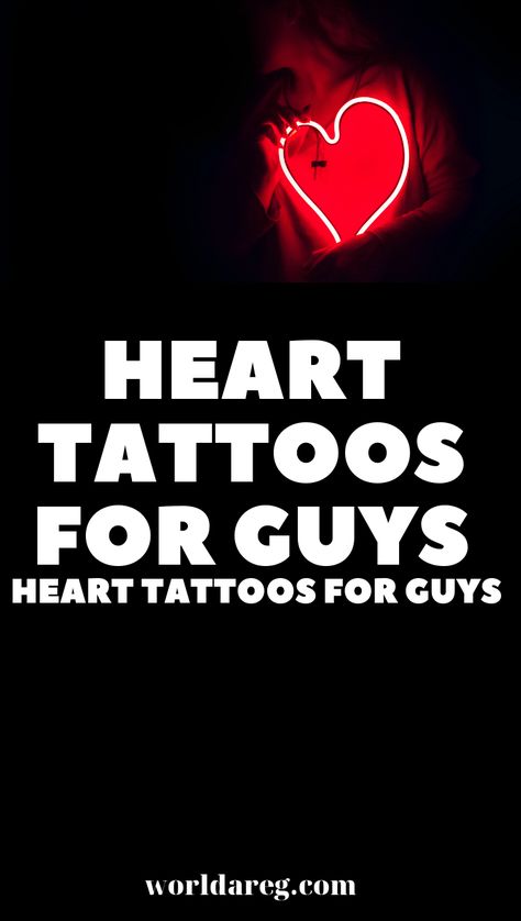 HEART TATTOOS FOR GUYS  - Hearts have been frequently incorporated in tattoo concepts since time immemorial. These tattoo designs initially gained popularity with seafarers, including seamen and sailors. Mens Love Tattoos, Masculine Heart Tattoo, Romantic Tattoo For Men, Mens Heart Tattoo, Heart Tattoo For Men, Heart Tattoo Men, Love Tattoos For Men, Heart Tattoos For Men, Unique Heart Tattoos