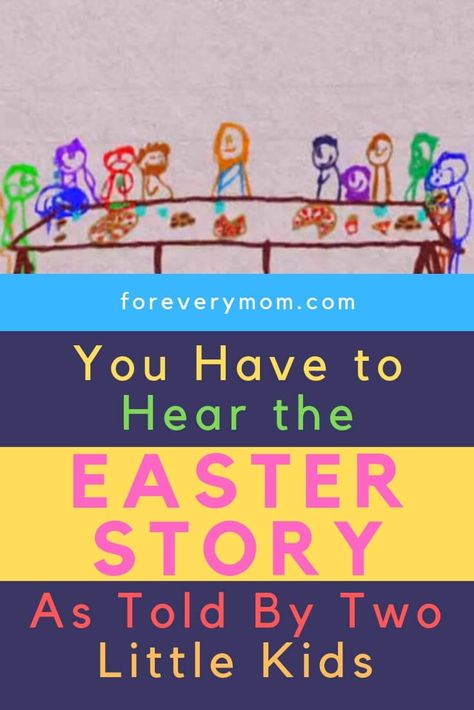 The Easter story as told by these two kiddos is a truly beautiful reminder throughout passion week—and it'll make you smile! #easterstory #resurrectionofjesus #resurrectionsunday #followjesus #easter #godinallthings #thepassionofchrist #passover #holyweek #passionweek Easter Story Crafts, Easter Story For Kids, Passion Week, Easter Devotions, Devotions For Kids, The Easter Story, Easter Lessons, Easter Sunday School, Easter Week