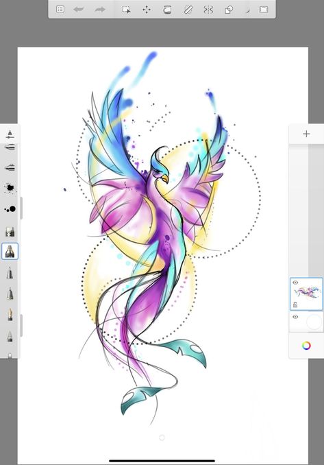 Firebird Tattoo, Phoenix Watercolor, Traditional Tattoo Girls, Watercolor Phoenix Tattoo, Phoenix Tattoo Feminine, Butterfly Tattoos On Arm, Phoenix Bird Tattoos, Phoenix Tattoo Design, Unalome Tattoo