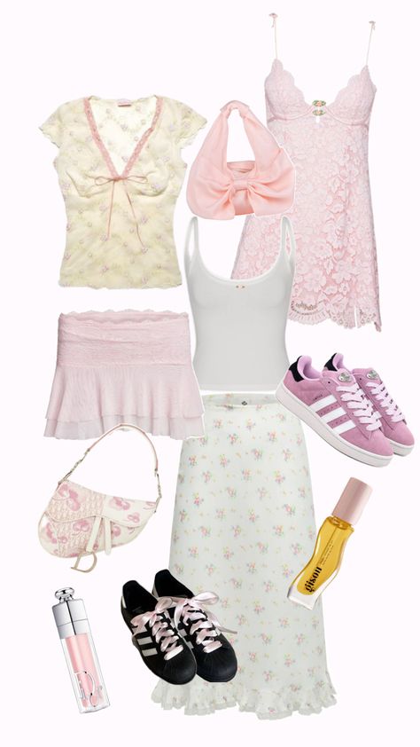 Coquette Spring, Coquette Floral, Girly Fits, Cute Summer Outfit, Outfit Layout, Clothes And Shoes, Simple Trendy Outfits, Inspired Outfits, Really Cute Outfits