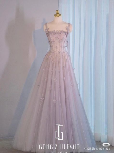 Princess Simple Dress, Enchanted Garden Prom Dress, Dusty Pink Gown, Chinese Prom Dress, Debut Gowns, Debut Dresses, Prom Inspo, Pretty Quinceanera Dresses, Beautiful Long Dresses