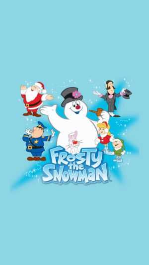 Frosty The Snowman Wallpaper, Frosty Wallpaper, Christmas Movie Wallpaper, Frosty The Snowman Movie, Rudolph Wallpaper, Frost The Snowman, The Snowman Movie, Seasonal Wallpaper, Christmas Widgets