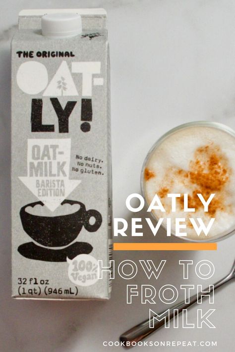 Trying out Oatly oatmilk, the Barista Edition! Watch my video as I show you how to froth oatmilk with a manual frother. I also share my honest opinions on what I think of this brand of oatmilk and how it performs for hot drinks. Frothing Oat Milk, How To Froth Oat Milk, Oat Milk Recipe, Milk Alternatives, Frothing Milk, Flavored Milk, Plant Based Milk, Ice Cream Flavors, Milk Recipes