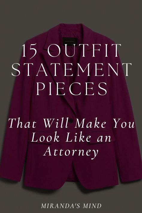 Whether you’re going to law school or working in a legal office, you will need a few different pieces to help you look like an attorney and start dressing the part. This article offers seven outfit statement pieces ideas that will help you look professional in any setting. @bananarepublic #bananarepublic #lawyering #womeninlaw #bestoutfits Women Attorney Outfits, Legal Secretary Outfit, Woman Lawyer Outfits, Court Outfits Trial, Tuesday Outfit Work, Outfit For Court, Female Boss Outfit, Lawyer Outfit Women Court, Legal Assistant Outfit Work Attire