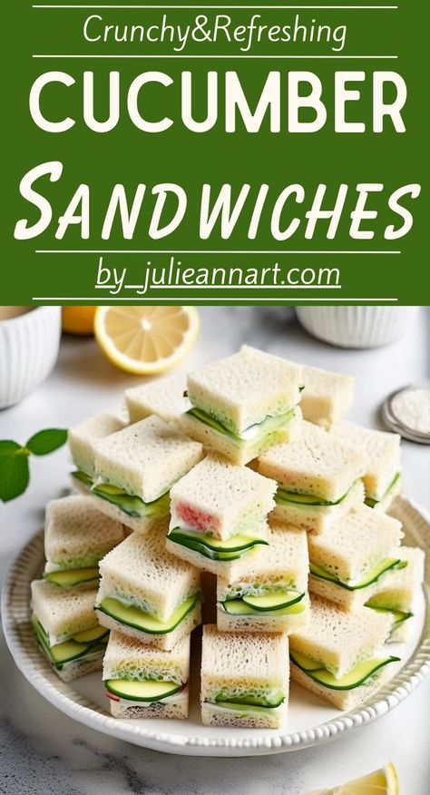 Cucumber Sandwiches 1 Healthy Cucumber Sandwiches, Cheese Spread Sandwiches, Bucatini Recipes, Cucumber Sandwiches Recipes, Parmesan Roasted Broccoli, Italian Recipes Appetizers, Cream Cheese Sandwiches, Roasted Broccoli Recipe, Meatball Soup Recipes